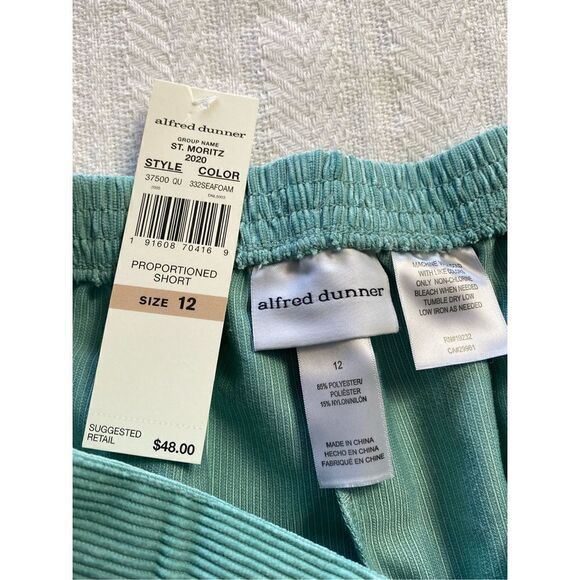 Alfred Dunner Women’s Size 12 Plush Ave Pants in Seafoam Green - Picture 4 of 8